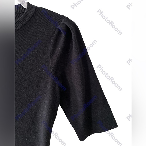 Premise Studio Women's Black 3/4 Sleeve Crew Neck Rayon Blend Sweater EUC! - Picture 6 of 8